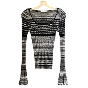Ramy Brook Cotton/Wool scoop neck sweater